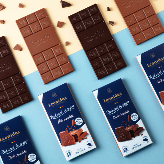 Chocolate Belga com baixo teor de açúcar!