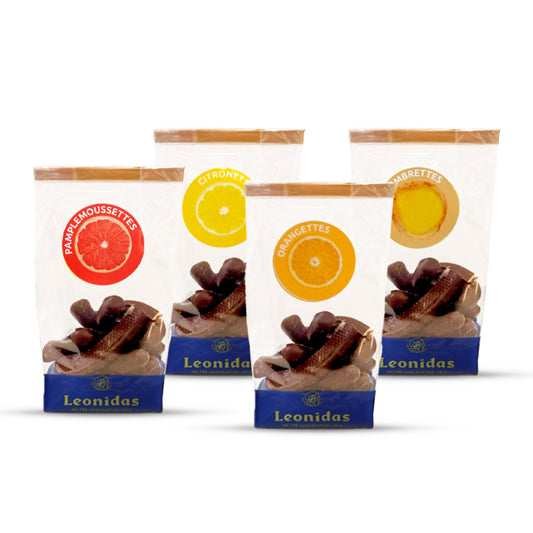 Leonettes 100g cascas de fruta cristalizada com chocolate