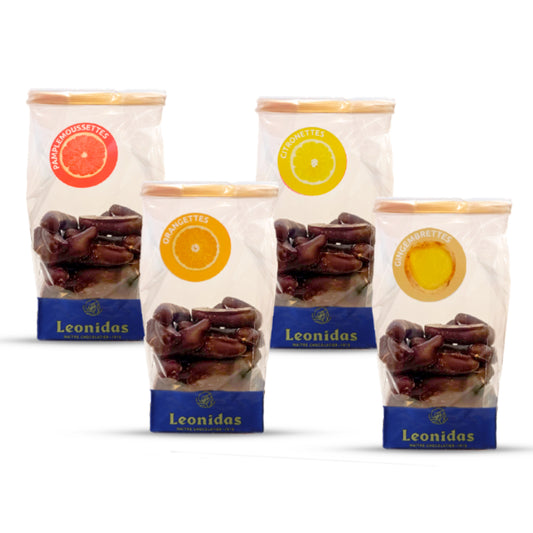 Leonettes 200g cascas de fruta cristalizada com chocolate