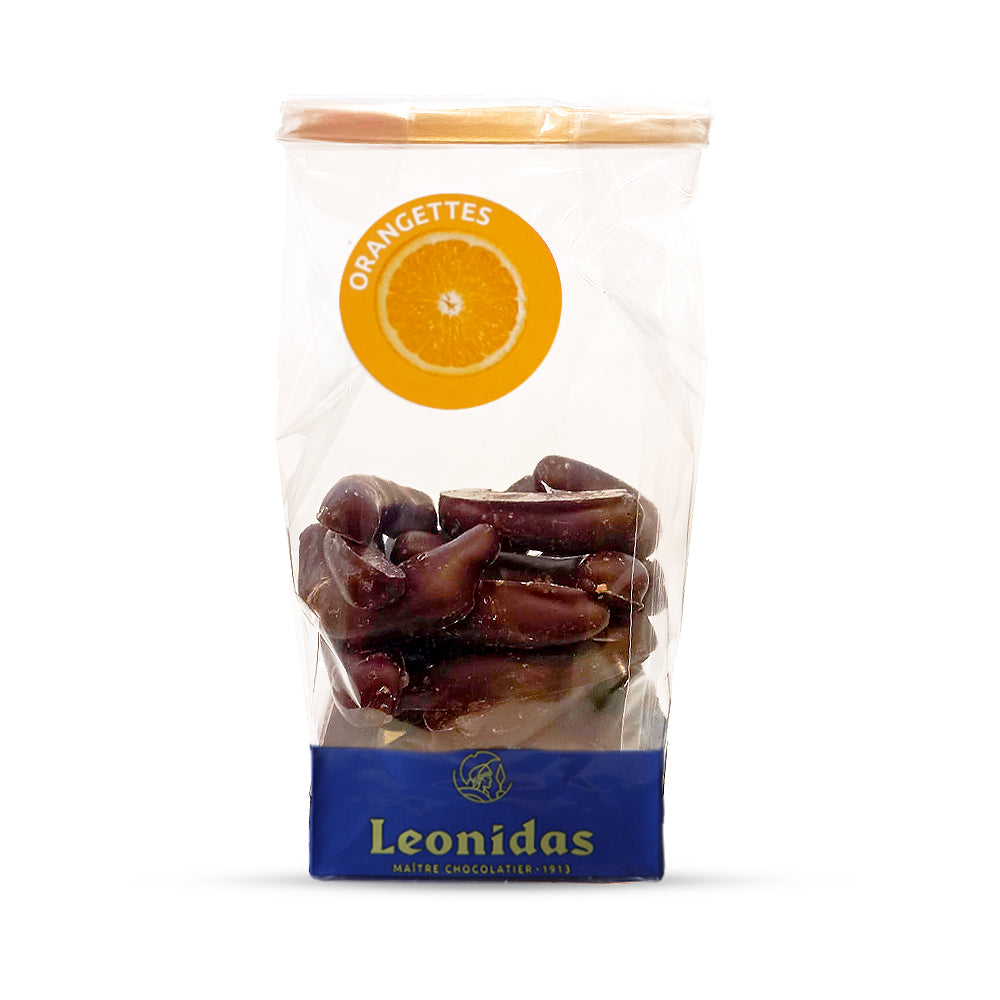 Leonettes 200g Leonidas – casca de laranja cristalizada em chocolate belga