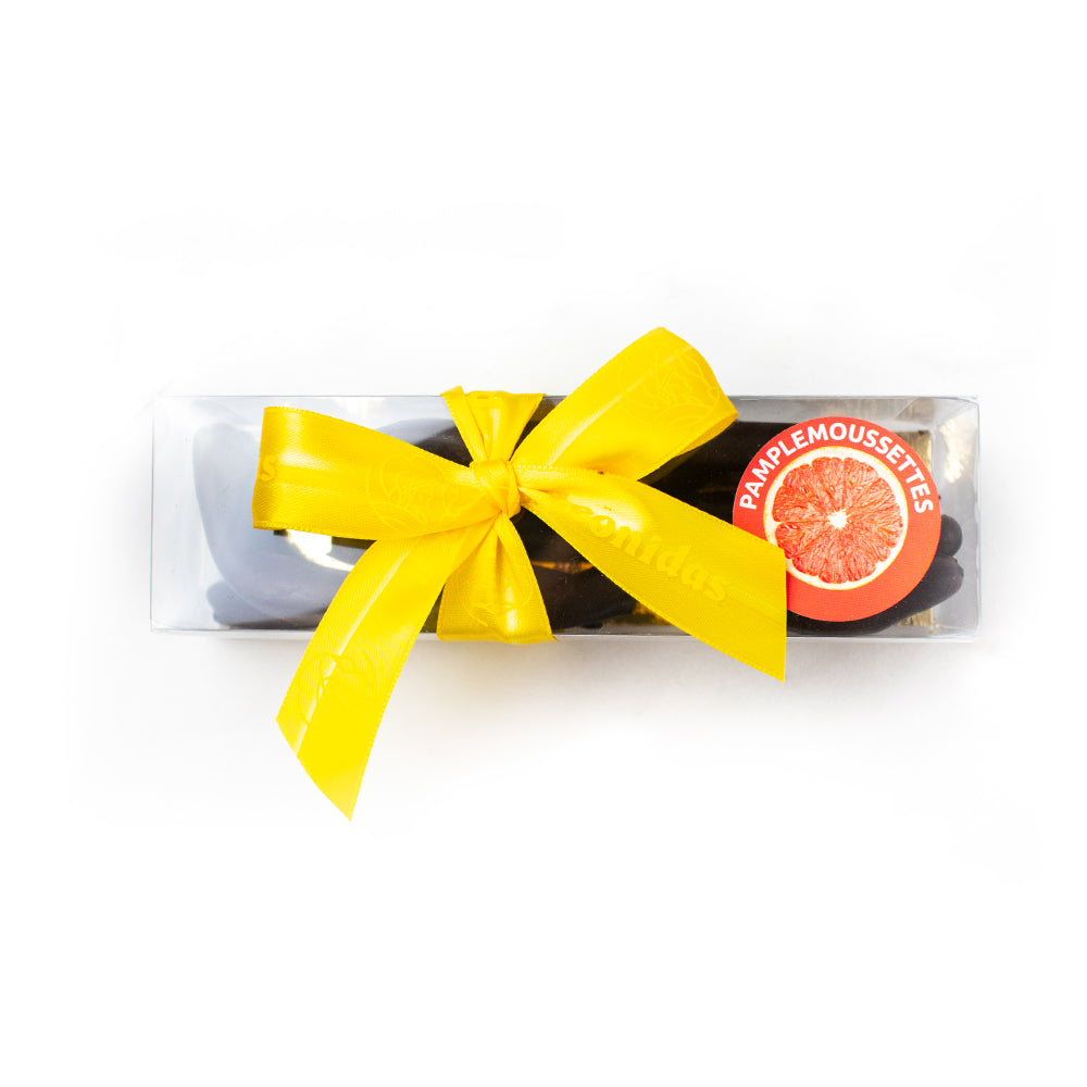 Leonettes Leonidas – casca de toranja cristalizada coberta com chocolate belga