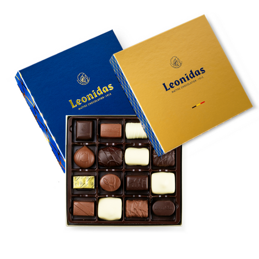 Box Zanzibar M Leonidas - Caixa com 16 bombons sortidos de chocolate Belga