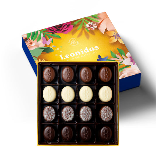 Zanzibar Primavera Leonidas – Caixa com 16 Irrésistibles de Chocolate Belga
