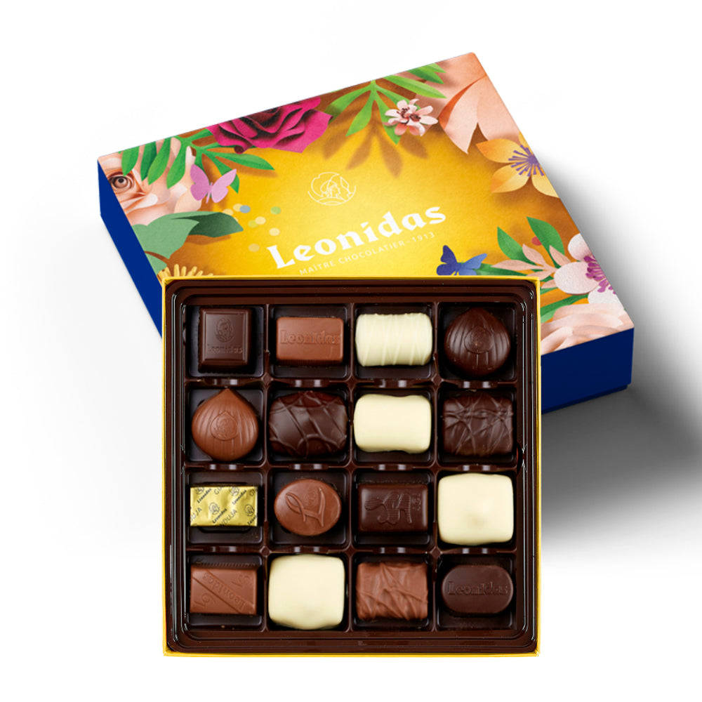 Zanzibar Primavera Leonidas – Caixa com 16 Bombons de Chocolate Belga