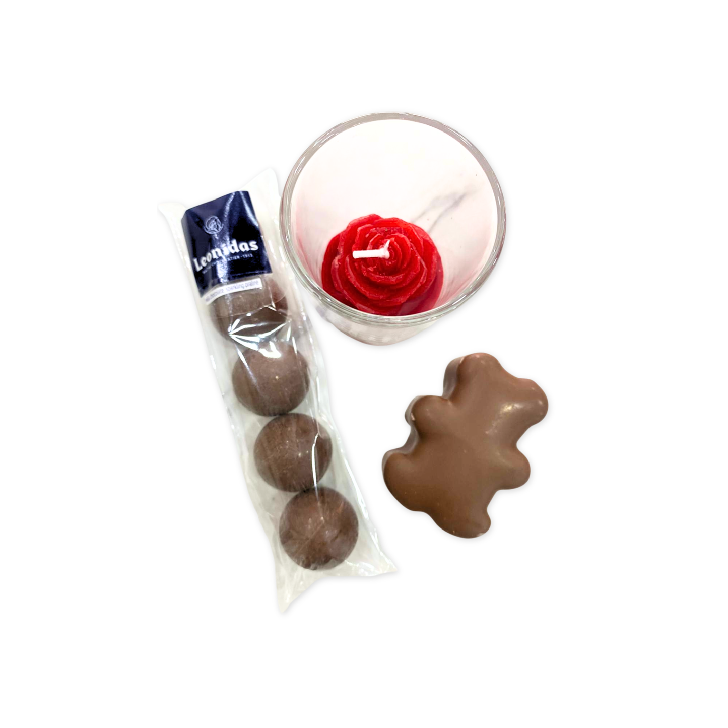 Kit Vela "Love" com 5 Bombons e 1 Marshmallow