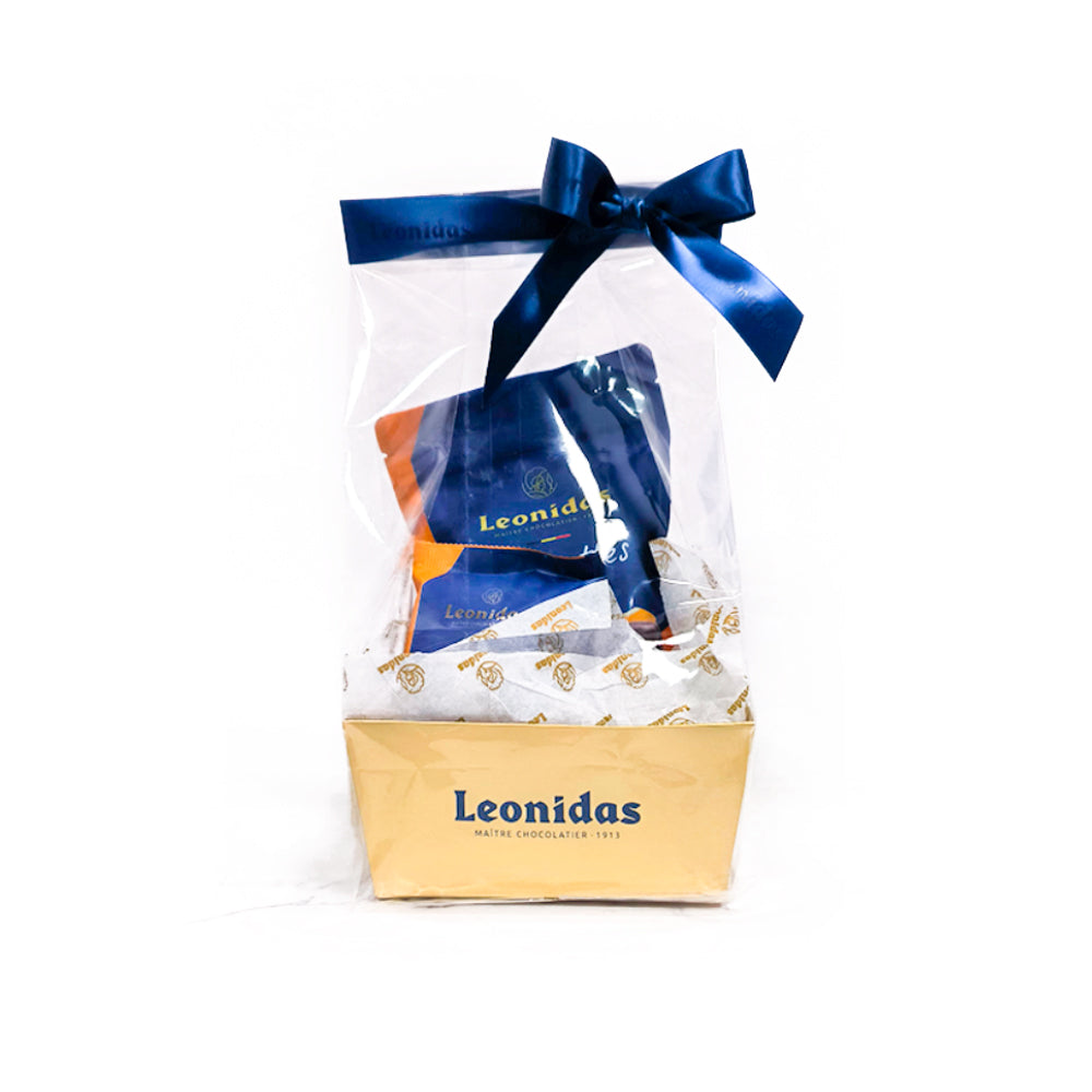 Cabaz Dia dos Avós Leonidas com bag de orangettes e snack de chocolate