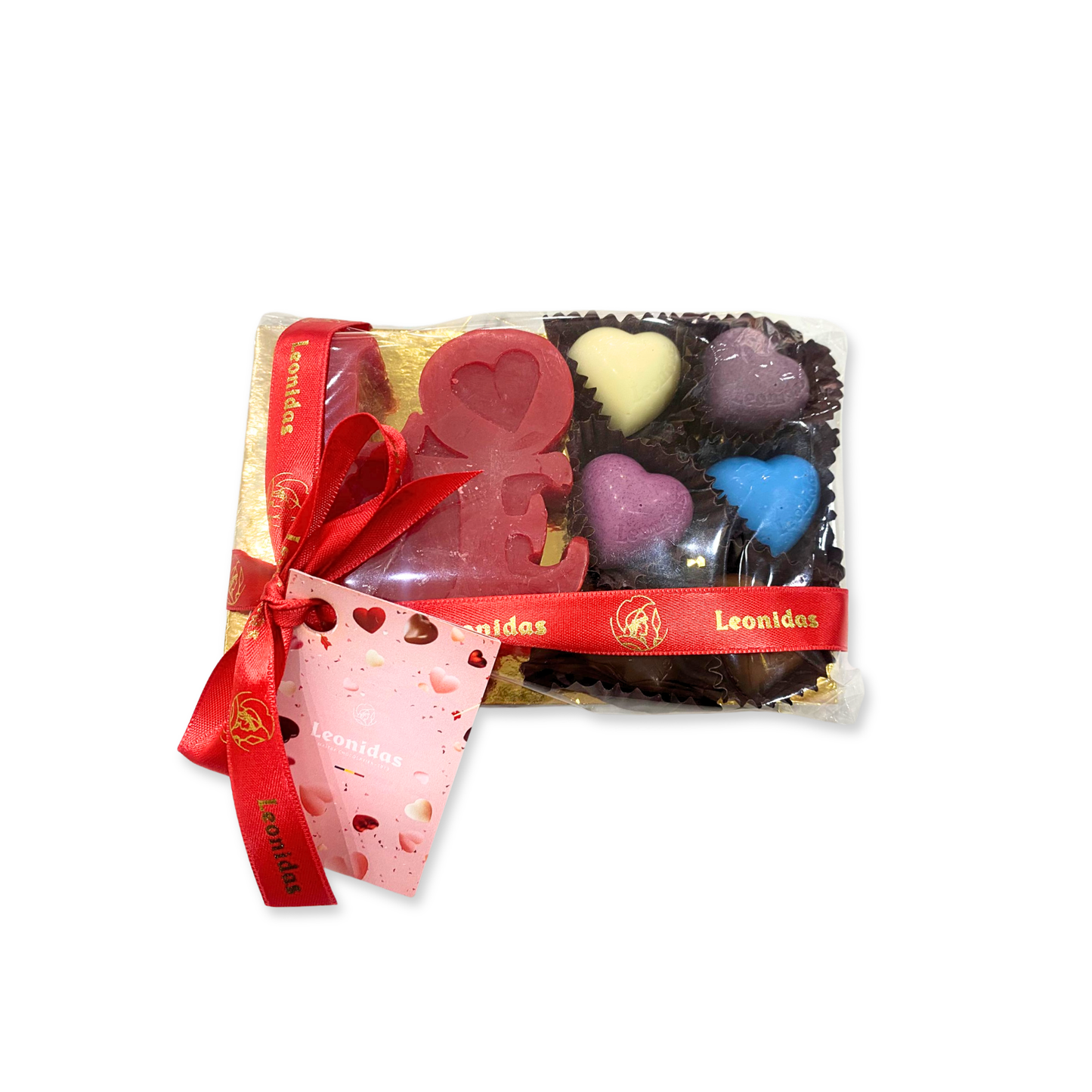 Kit Vela "Love" com 6 Bombons Coração