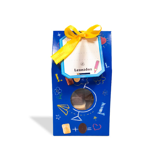Box Escolar Azul “Thank You” com 150g de Bombons
