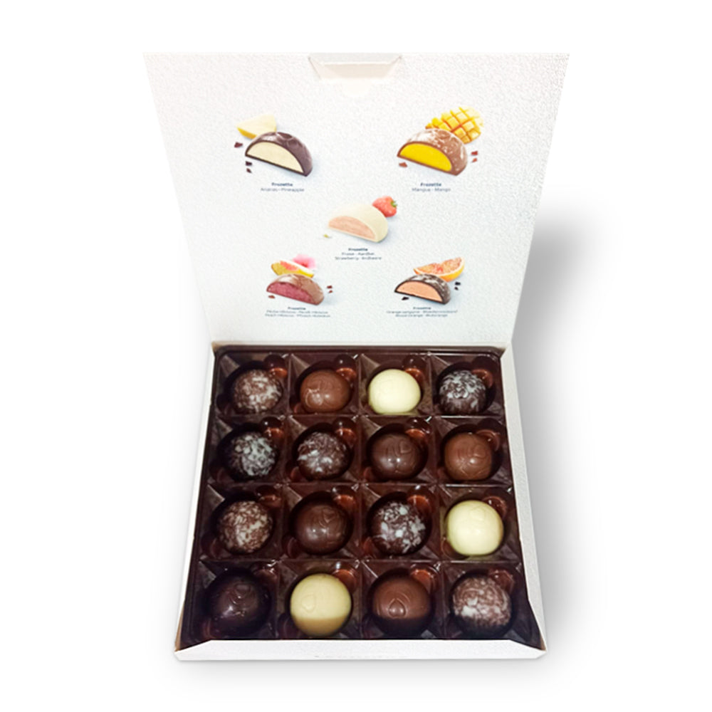 16 Frozettes - Bombons Gelados de Fruta e Chocolate