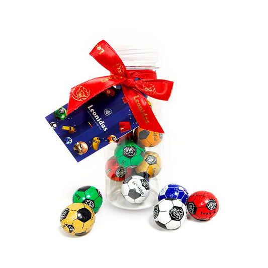 Garrafa com Bolinhas de Futebol
