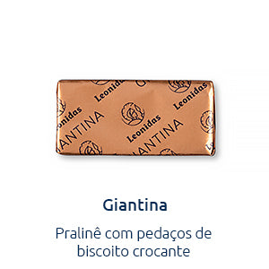 bombom giantina com pedaços de biscoito crocante