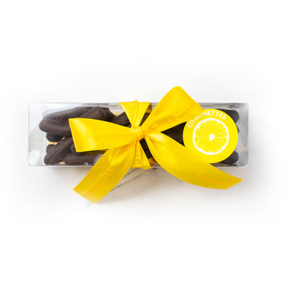 Leonettes Leonidas – casca de limão cristalizada coberta com chocolate belga