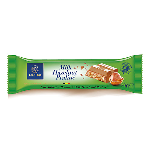 Barra de Chocolate de Leite e Pralinê de Avelã 50g